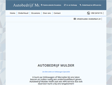 Tablet Screenshot of mulder-middelbert.nl